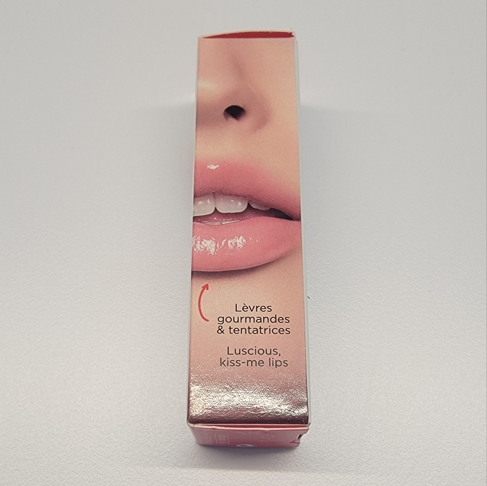 MY Clarins Paris  02 peach it up gloss vegan friendly